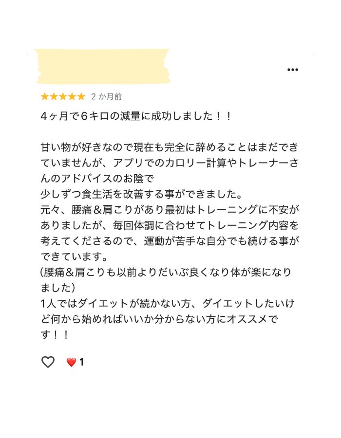Google MAPのクチコミ 1